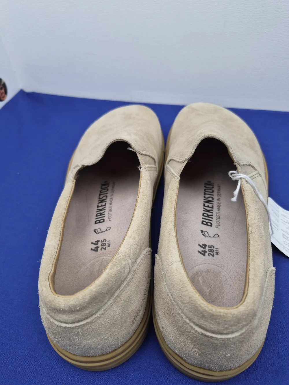 Birkenstock NWT SIZE 11 Oswego Suede Leather Slip-on sneaker streetwear neutral - Picture 4 of 13